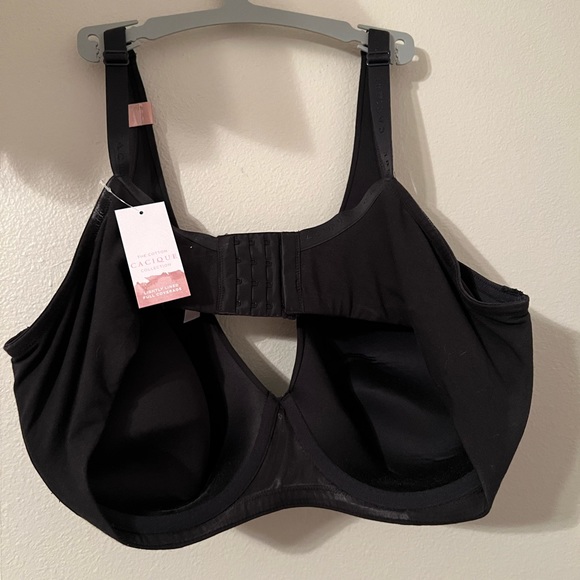 NWT Cacique Cotton Lightly Lined Full Coverage Bra black, size 42ddd - Picture 4 of 10